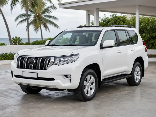 Pearl white 2017 Toyota Land Cruiser Prado